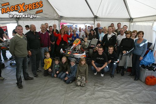De supporters vieren feest